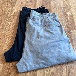 2 pack uniqlo dry-ex sweatpants black and light grey